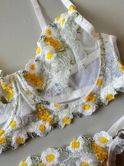 PAPATYA DESENLİ BRALET SET