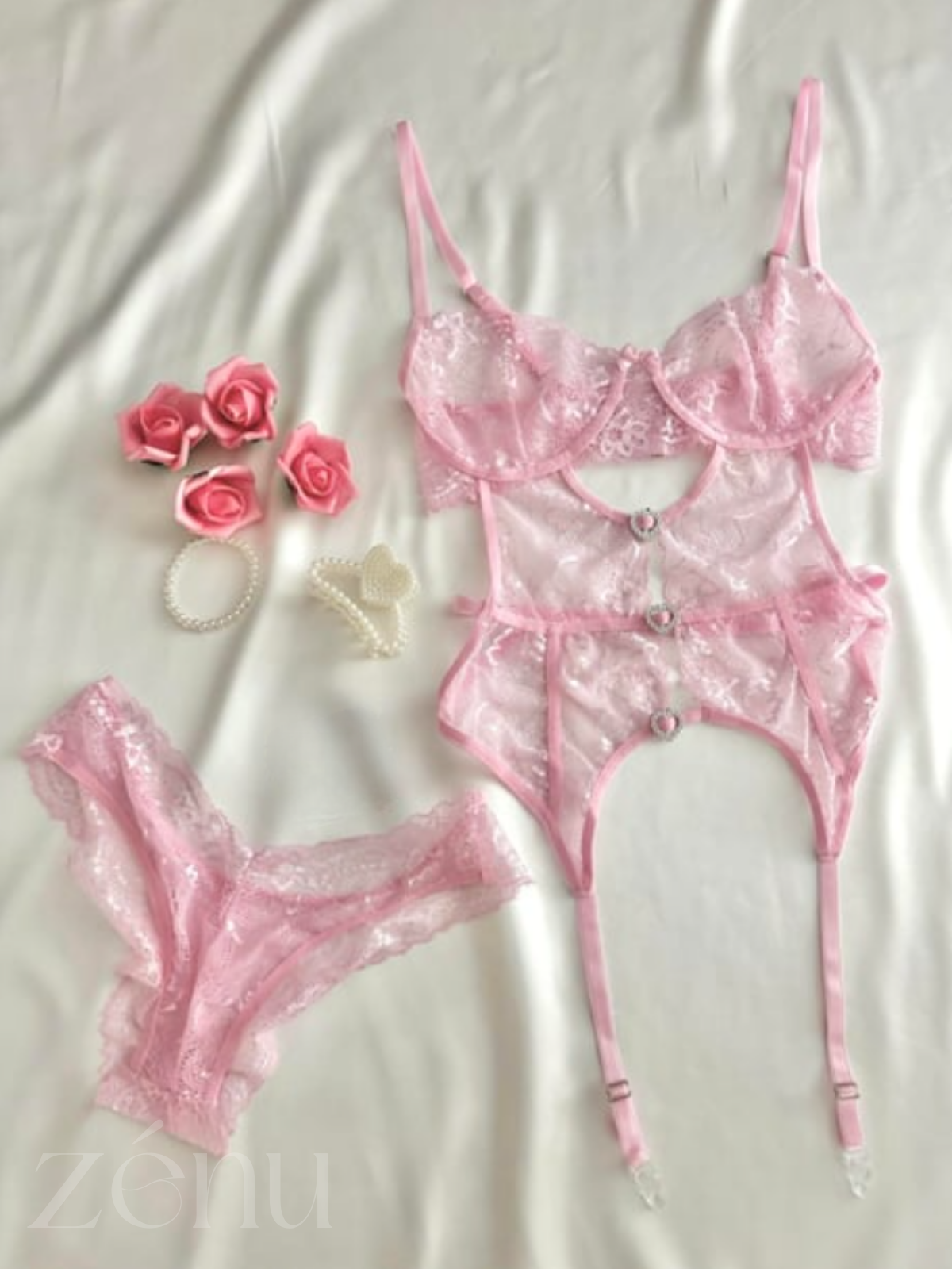 Blossom Lace Lingerie Set