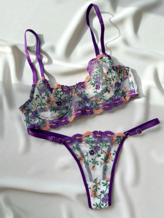 Lavande Bloom Bralet Set